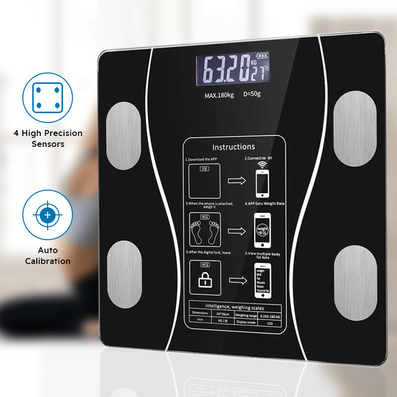 Digital Body Weight Scale - Smart Body Fat Scale with Bluetooth