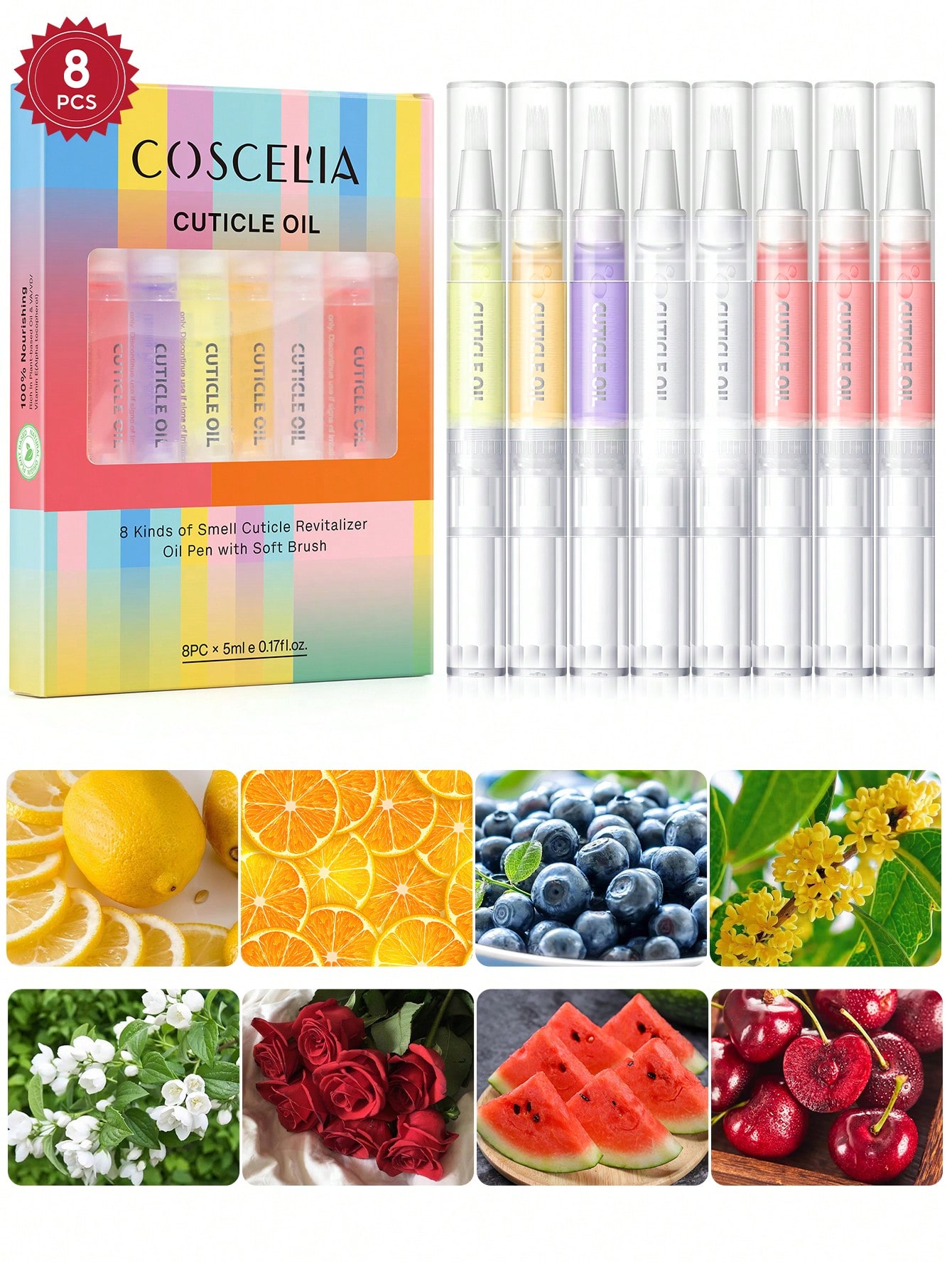 Health & Wellness Japan 2026 - coscelia 1/4/5/8/16PCS 5ML Nail Cuticle Oil