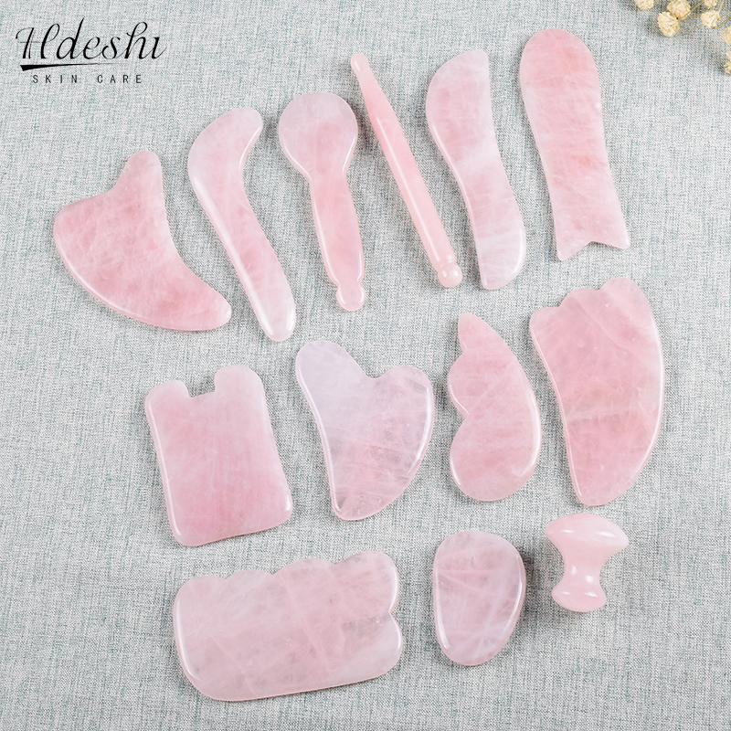 Natural Rose Jade Gouache Scra - Jade Gua Sha Tool avaliação e preço