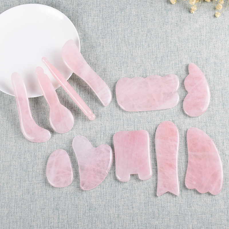 Natural Rose Jade Gouache Scra - Jade Gua Sha Tool avaliação e preço