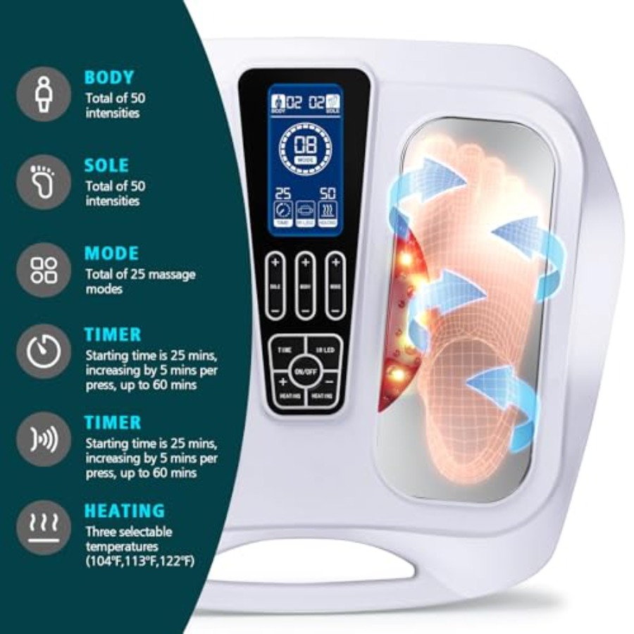 EMS Foot Massager with HeatTEN - Ems Foot Massager avaliação e preço