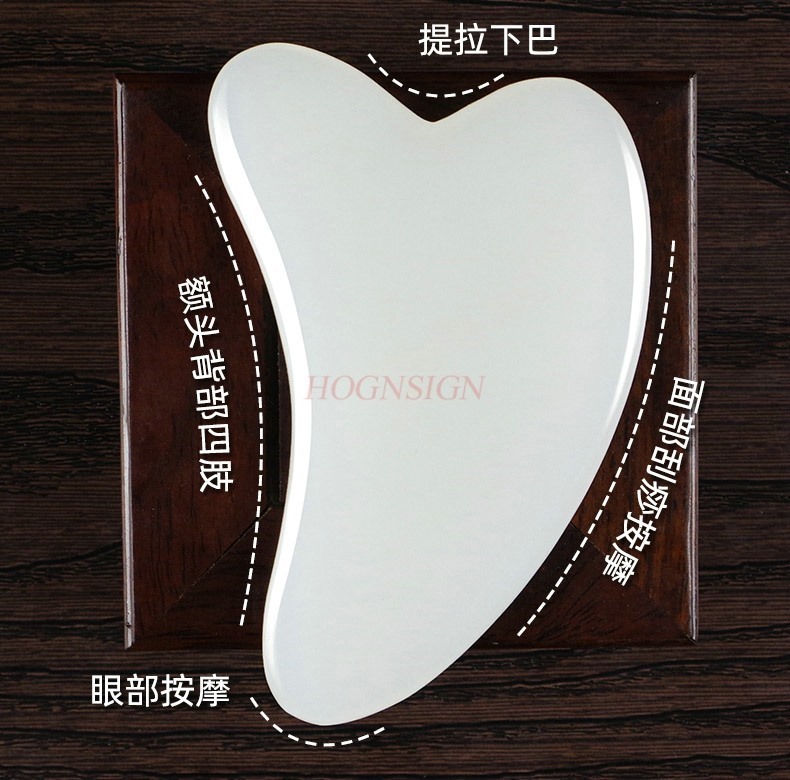 2pcs Natural jade facial shavi - Jade Gua Sha Tool avaliação e preço