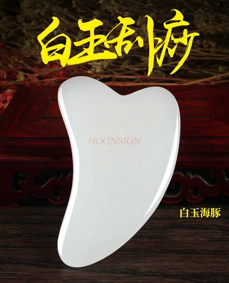 2pcs Natural jade facial shavi - Jade Gua Sha Tool avaliação e preço