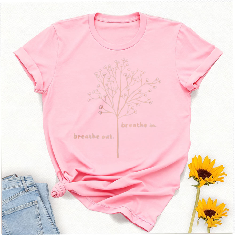 Breathe in Breathe Out T-Shirt - Your Health Wellness avaliação e preço