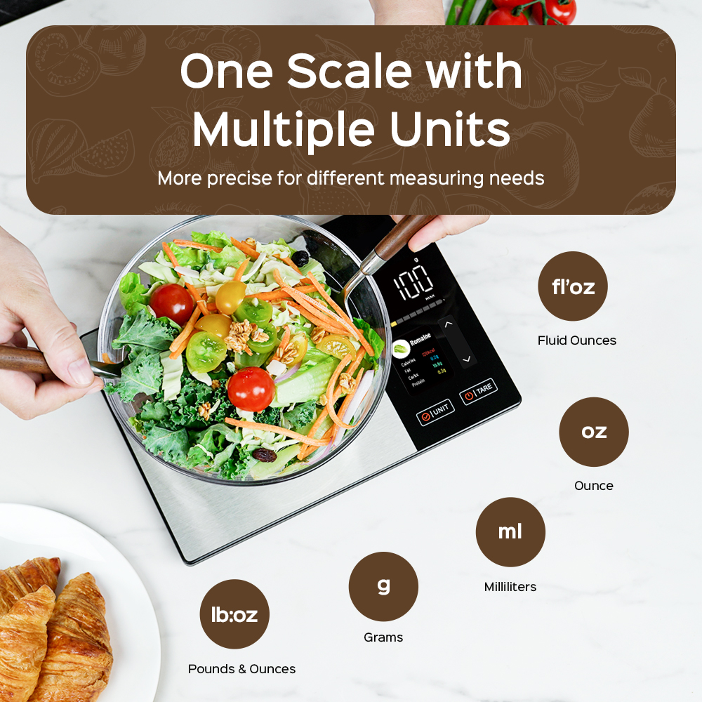 Smart Kitchen Scale Connects t - Digital Body Weight Scale avaliação e preço
