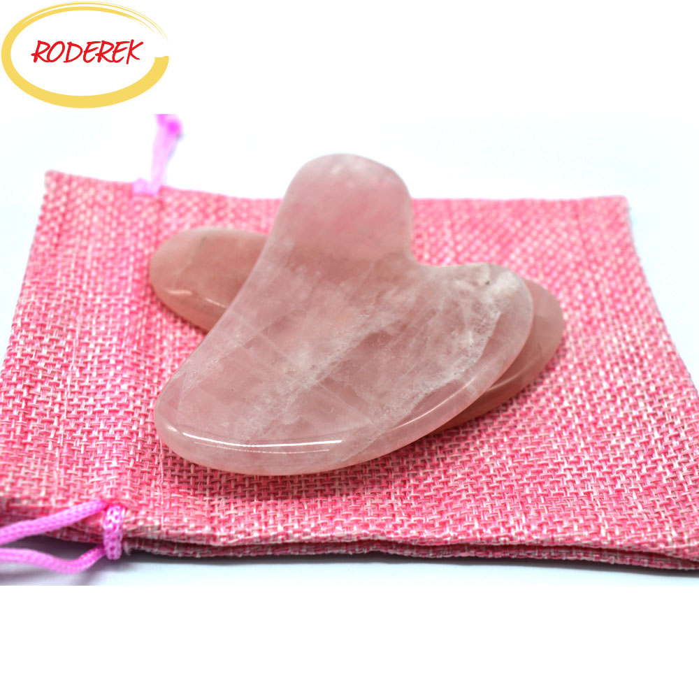 Jade Guasha Plate Natural Rose - Jade Gua Sha Tool avaliação e preço