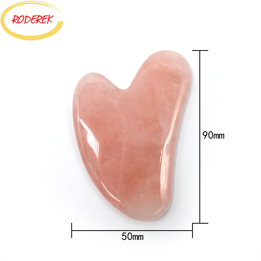 Jade Guasha Plate Natural Rose - Jade Gua Sha Tool avaliação e preço