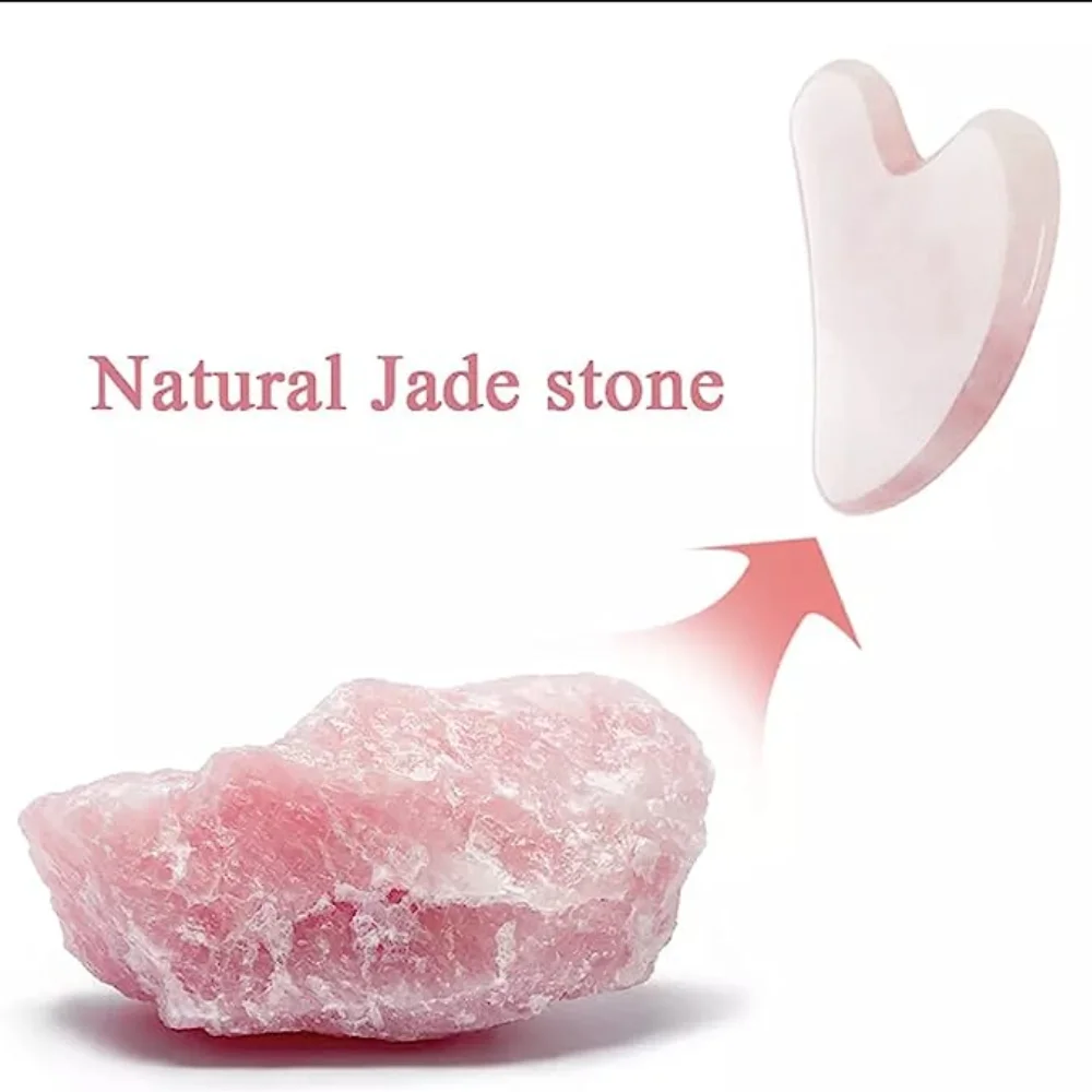 Rose Quartz Gua Sha For Face M - Jade Gua Sha Tool avaliação e preço