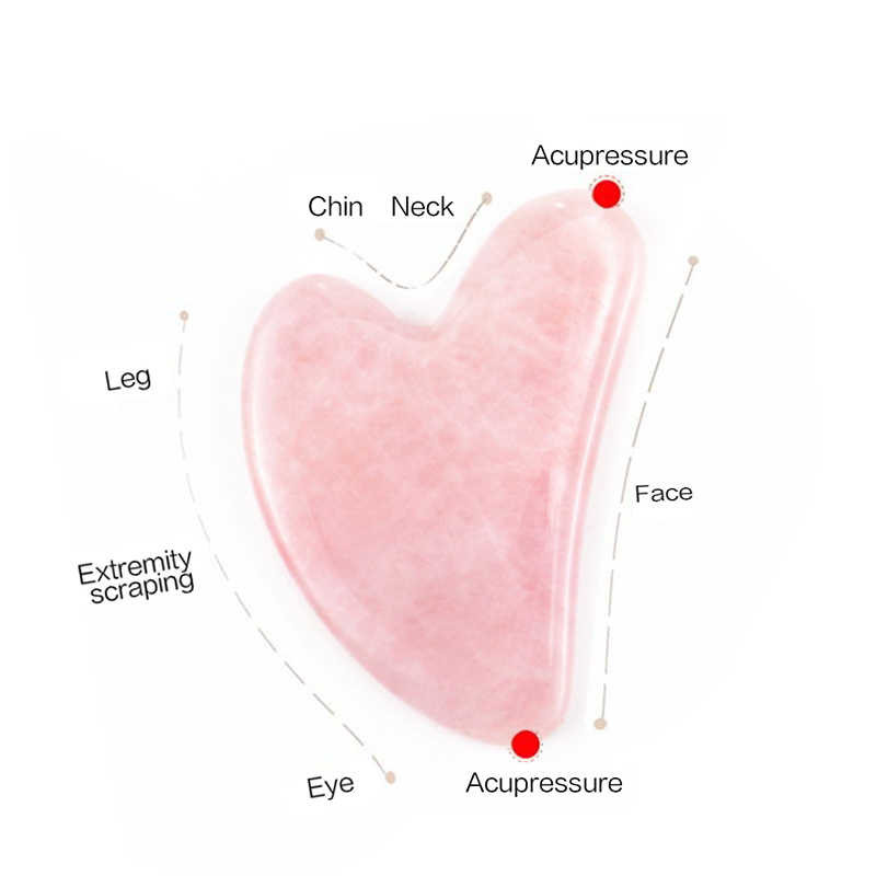 Rose Quartz Gua Sha For Face M - Jade Gua Sha Tool avaliação e preço