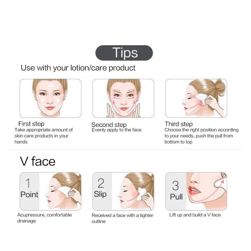 Rose Quartz Gua Sha For Face M - Jade Gua Sha Tool avaliação e preço