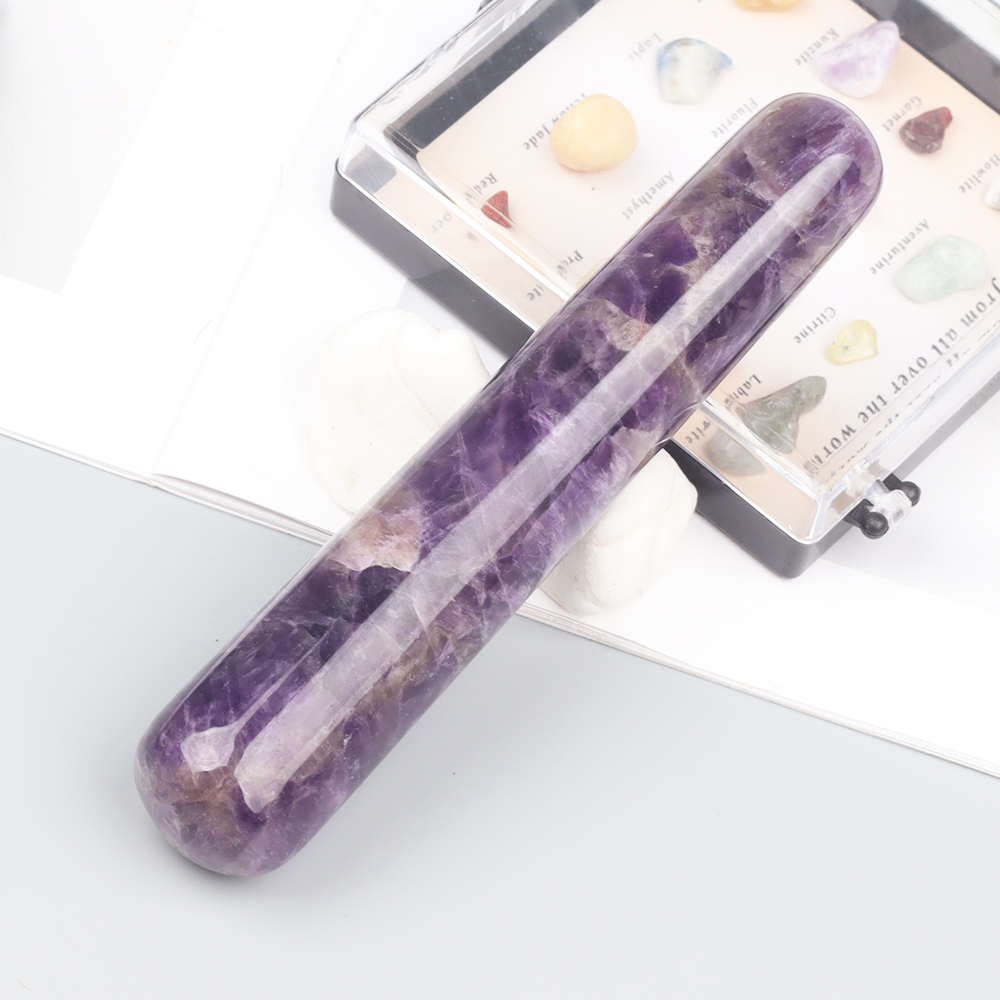 Natural Amethyst Wand Jade Mas - Jade Gua Sha Tool avaliação e preço