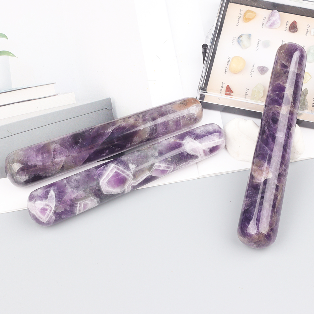 Natural Amethyst Wand Jade Mas - Jade Gua Sha Tool avaliação e preço