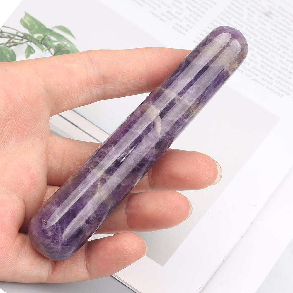 Natural Amethyst Wand Jade Mas - Jade Gua Sha Tool avaliação e preço