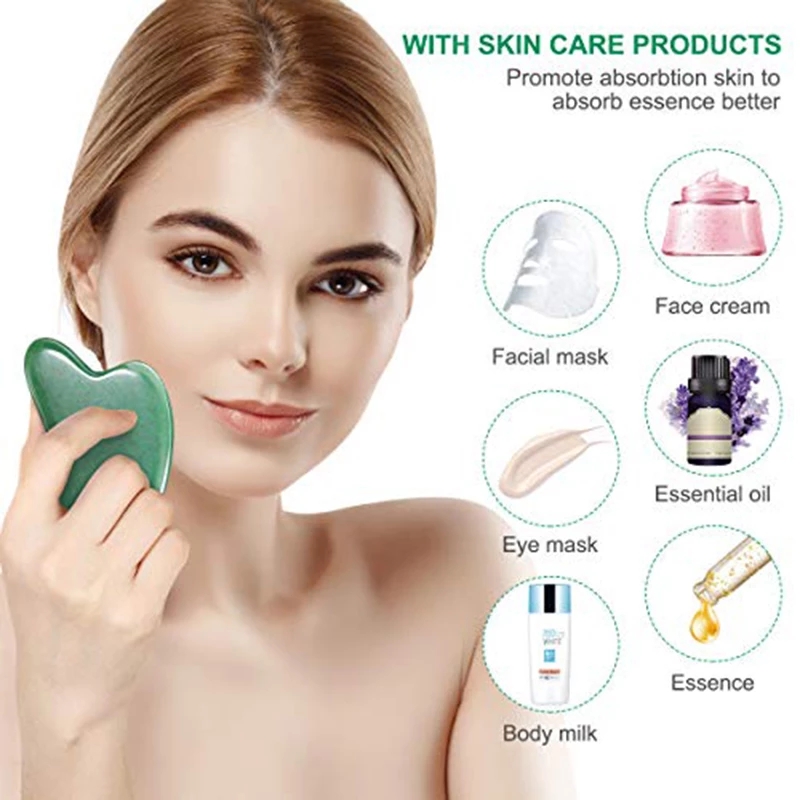 Rose Quartz Natural Jade Rolle - Jade Gua Sha Tool avaliação e preço