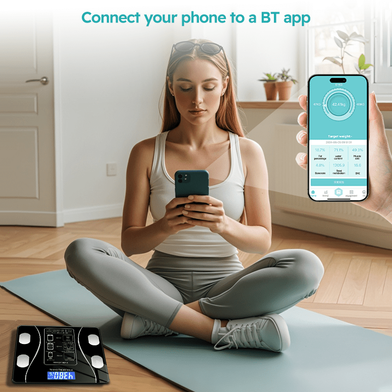 Smart Body Fat Scale with Blue - Digital Body Weight Scale avaliação e preço