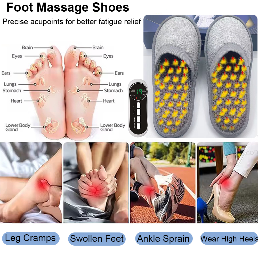 EMS Foot Massager Slippers Ele - Ems Foot Massager avaliação e preço