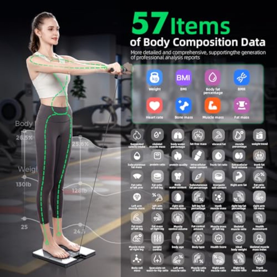 Smart Scale for Home Gym: 8-el - Digital Body Weight Scale avaliação e preço