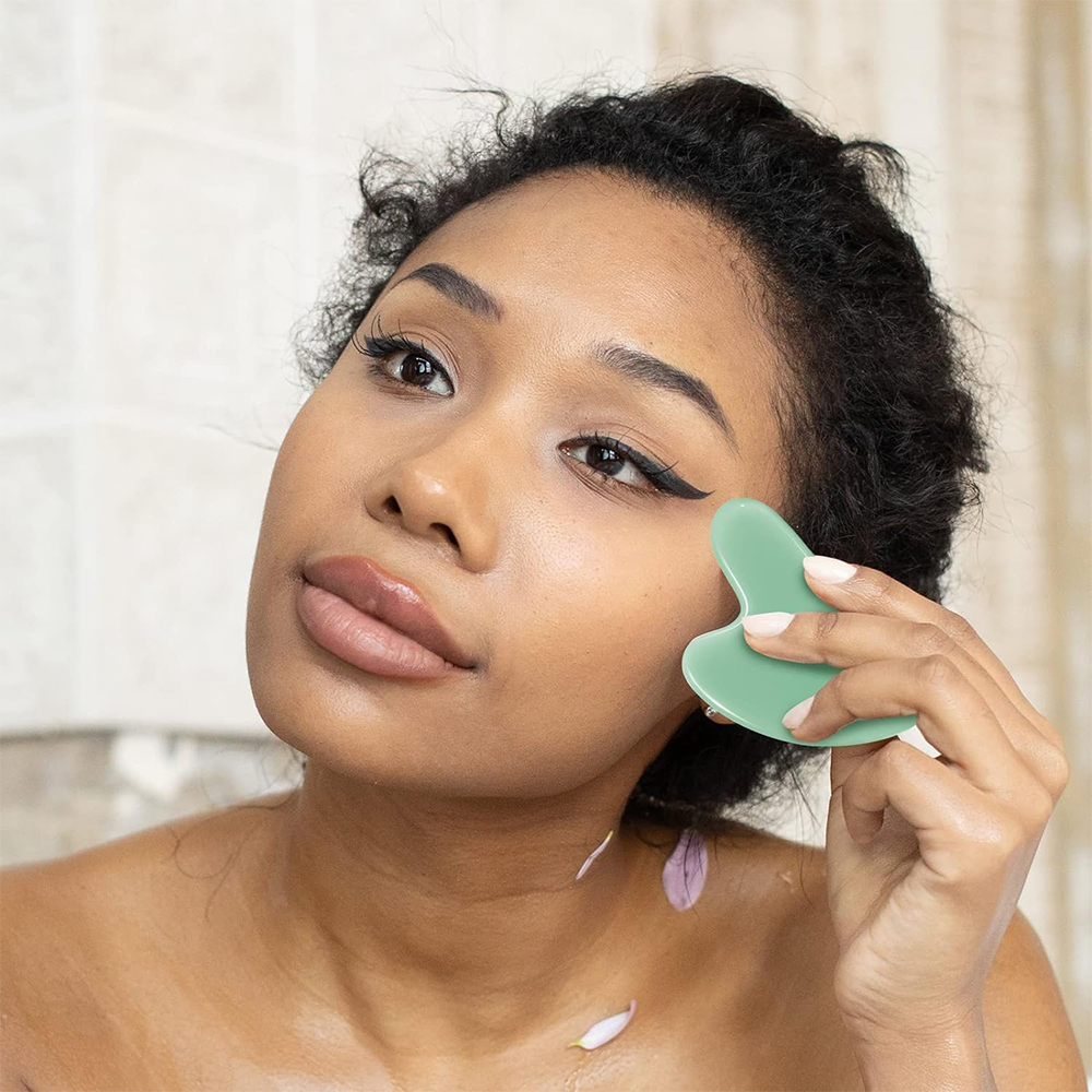 1PCS Natural Glass Jade Scrapi - Jade Gua Sha Tool avaliação e preço