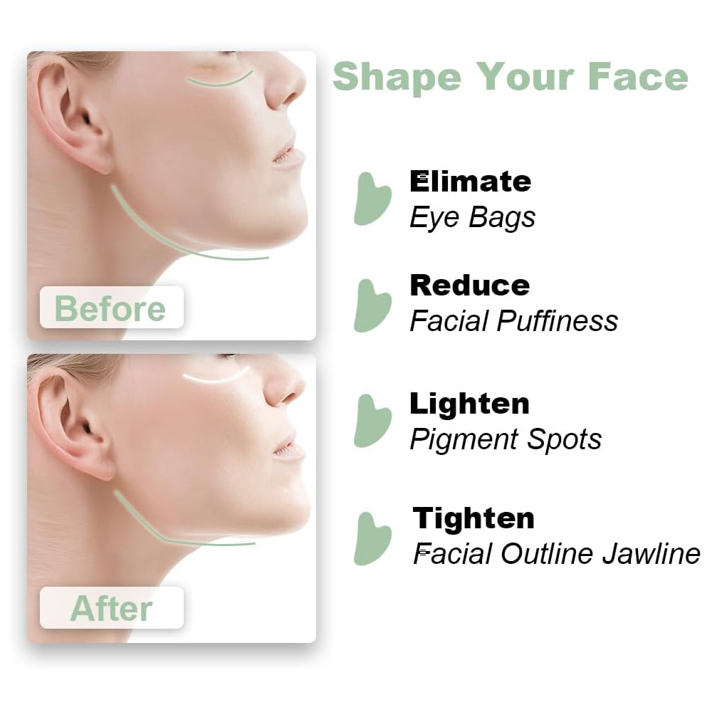 1PCS Natural Glass Jade Scrapi - Jade Gua Sha Tool avaliação e preço