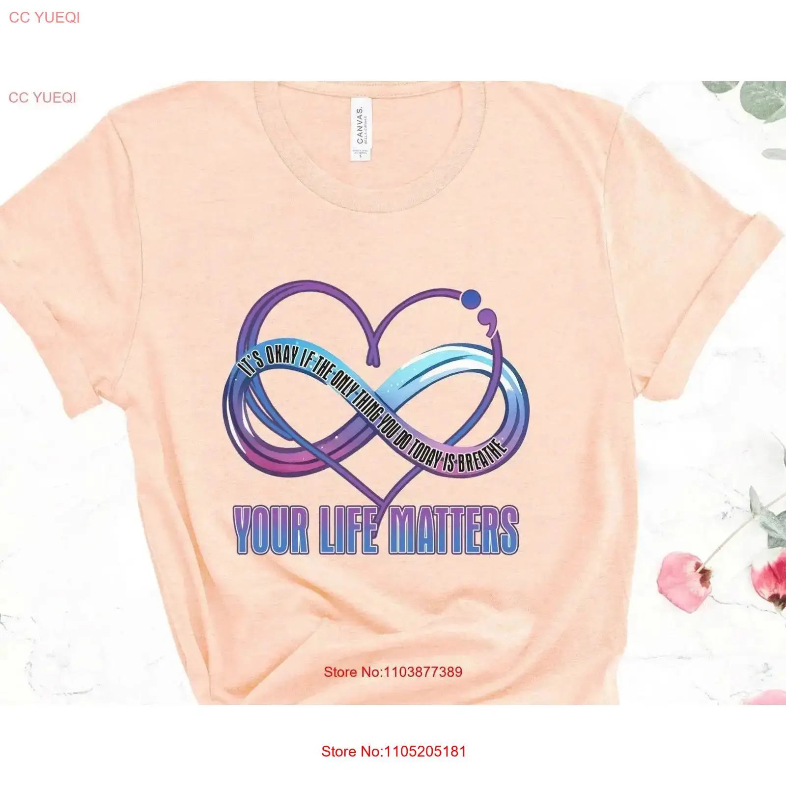 Mental Health T Shirt It's Oka - Your Health Wellness avaliação e preço