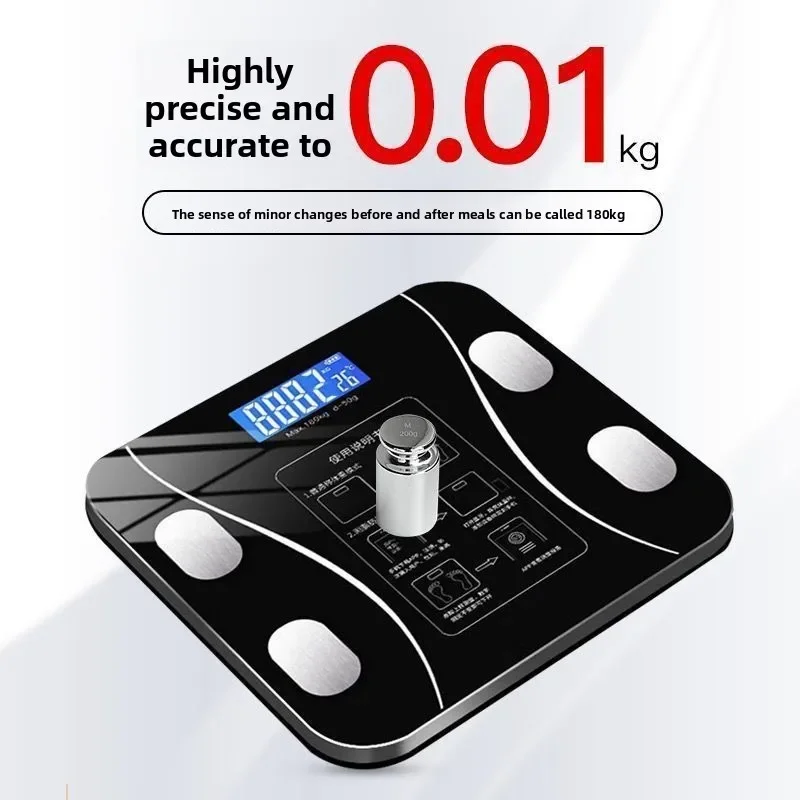 High Precision USB Rechargeabl - Digital Body Weight Scale avaliação e preço