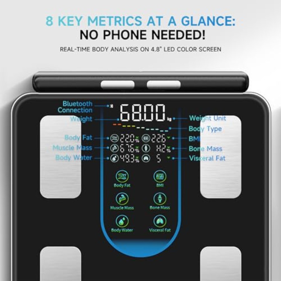 Smart Scale for Body Weight wi - Digital Body Weight Scale avaliação e preço