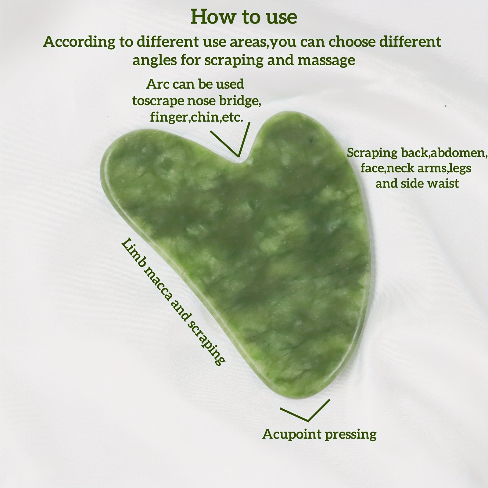 Facial Gua Sha Tool Jade Guash - Jade Gua Sha Tool avaliação e preço