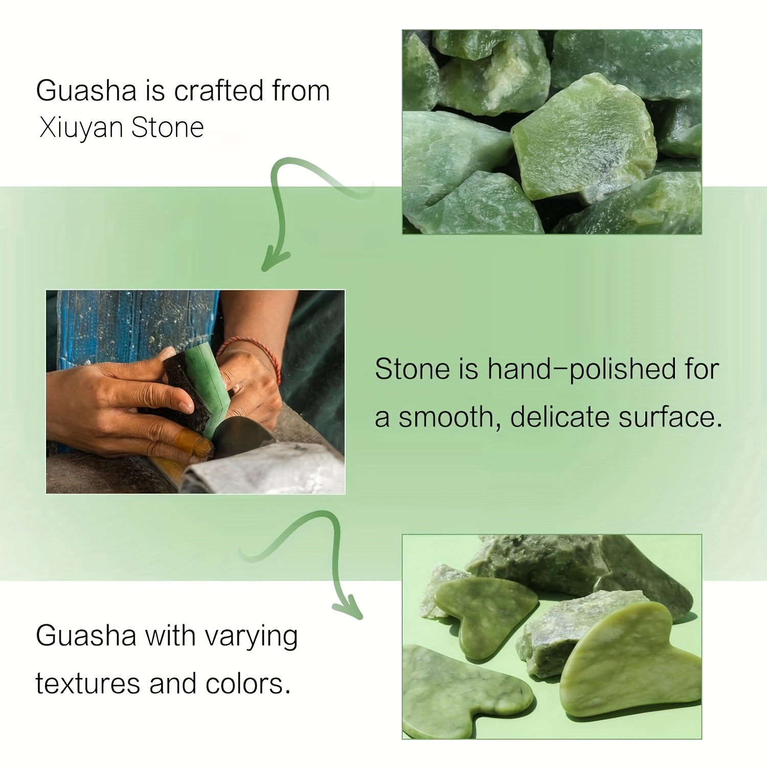 Facial Gua Sha Tool Jade Guash - Jade Gua Sha Tool avaliação e preço