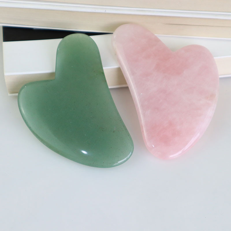 Rose Quartz Jade Guasha Massag - Jade Gua Sha Tool avaliação e preço