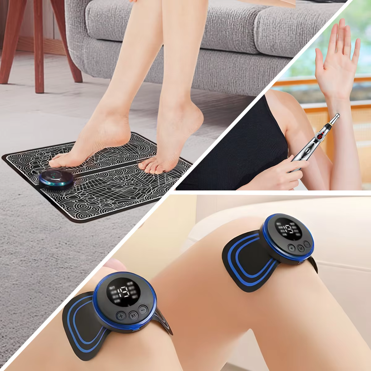 3PCS Home Massager Set EMS Foo - Ems Foot Massager avaliação e preço