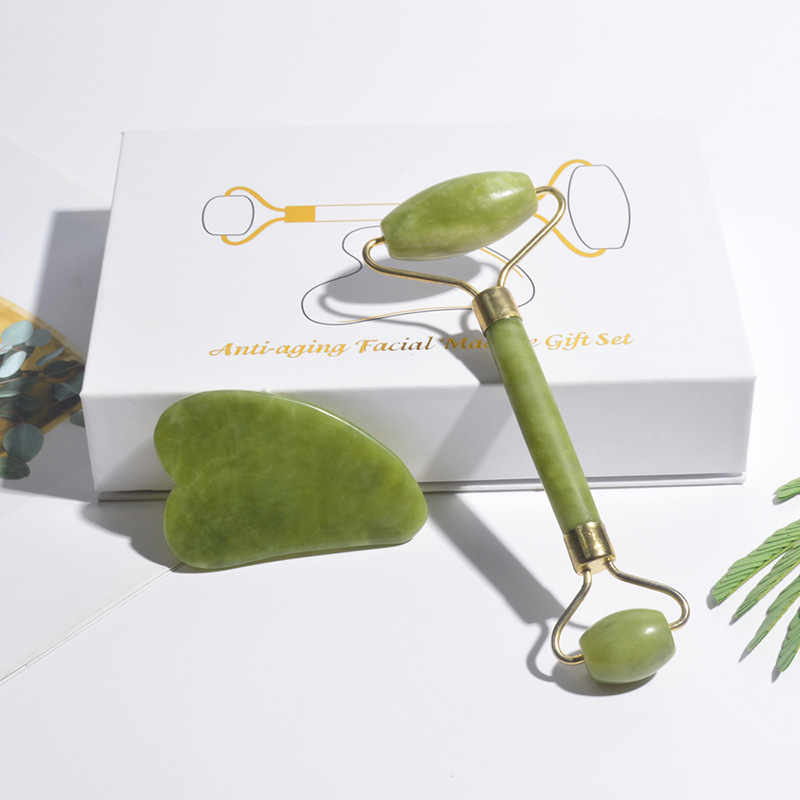 Natural Jade Roller Face Gua S - Jade Gua Sha Tool avaliação e preço