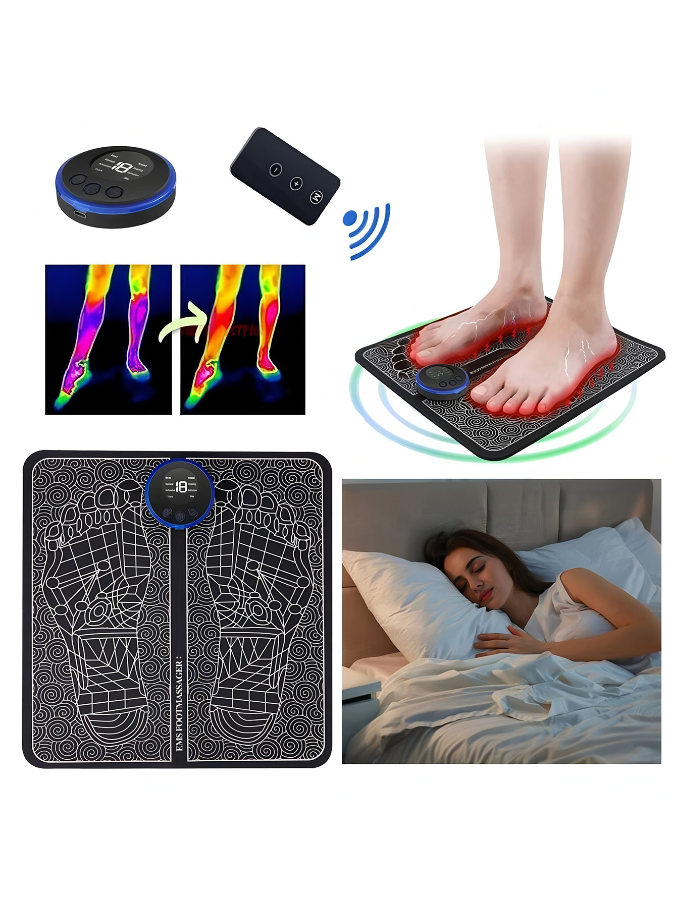 EMS Foot Massager Rechargeable - Ems Foot Massager avaliação e preço