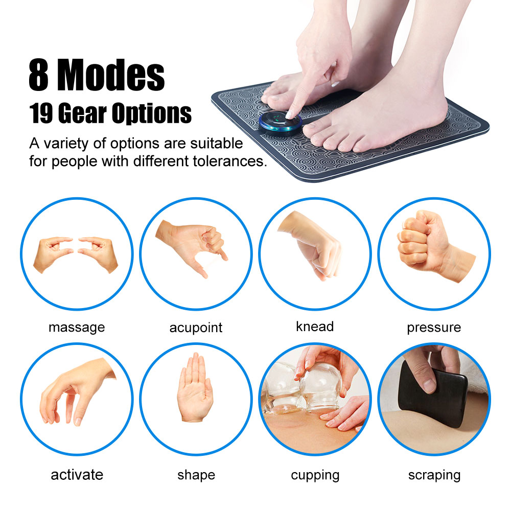 EMS Foot Massage Pad Physiothe - Ems Foot Massager avaliação e preço
