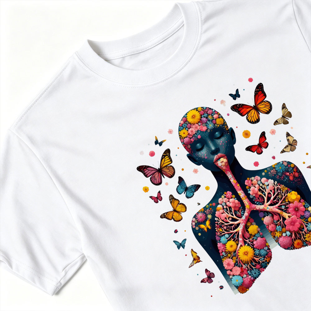Floral Human Lung Butterfly An - Your Health Wellness avaliação e preço